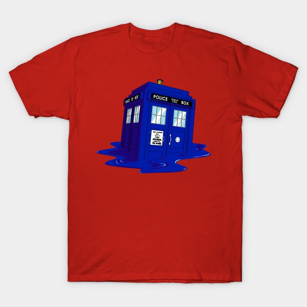 Melting Time Machine T-Shirt by manoystee